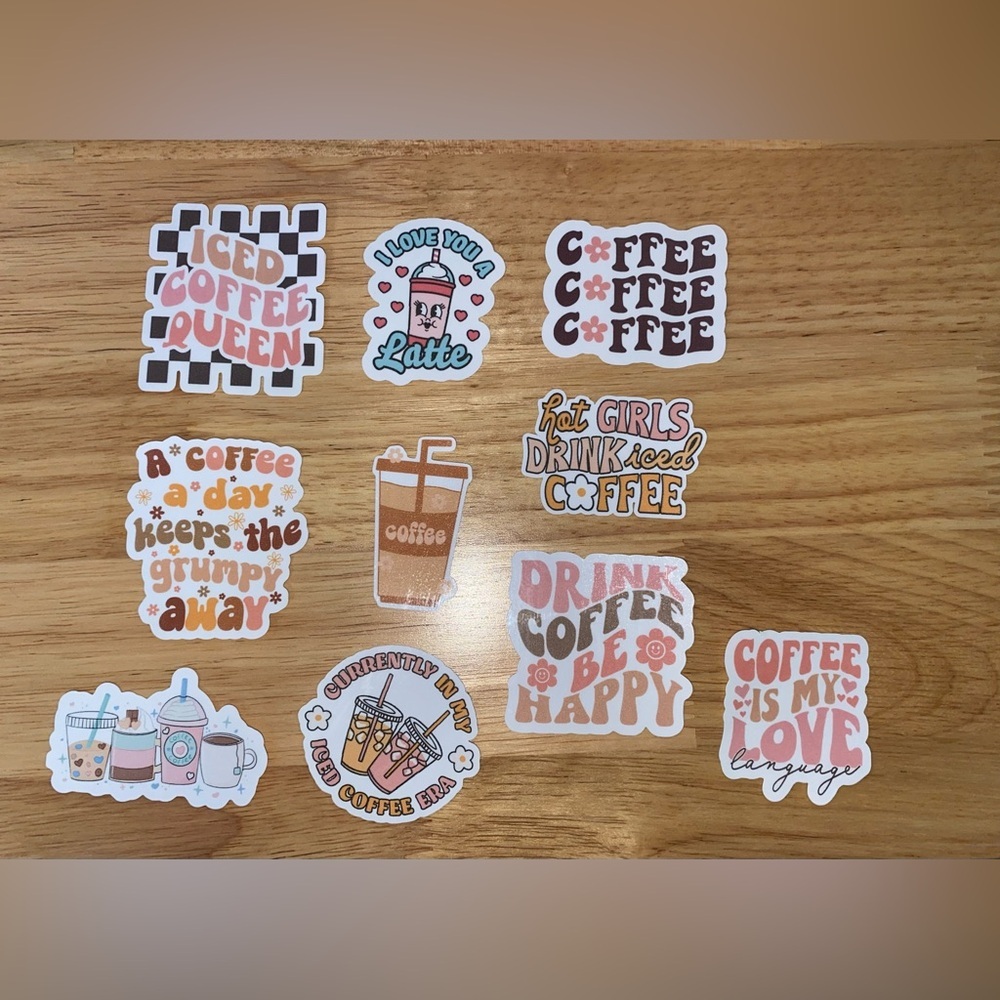 Fun Coffee Stickers